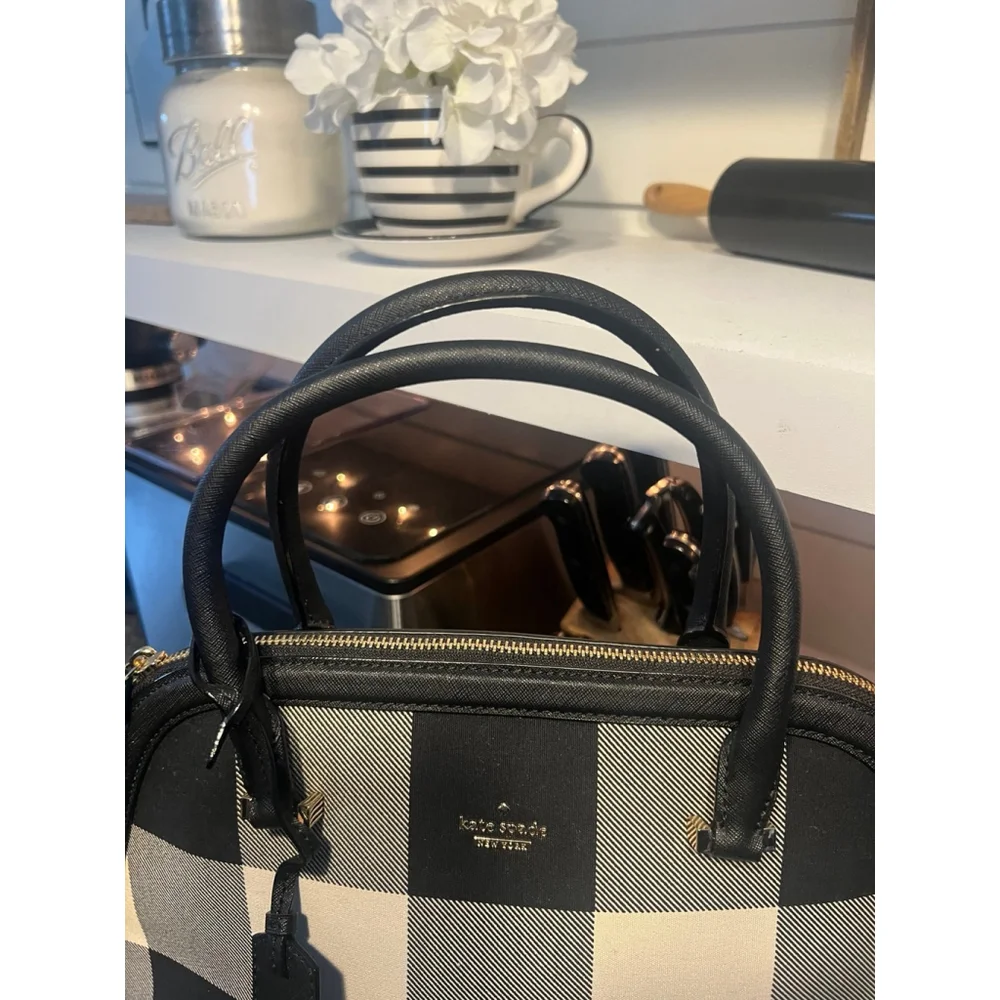 Kate Spade Cameron Street Plaid Margot Buffalo Check Print Bag